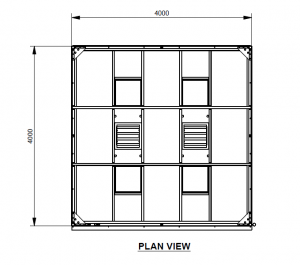 Modulaire hybride cleanroom voor assembleren, inspecteren en verpakken van compressoren