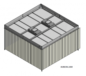 Modulaire softwall cleanroom voor verpakken van medische producten
