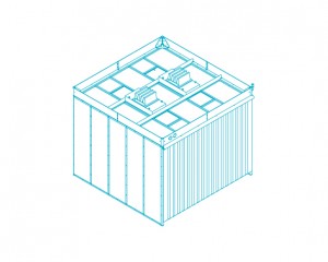 Modulaire hybride cleanroom voor industriele toepassing