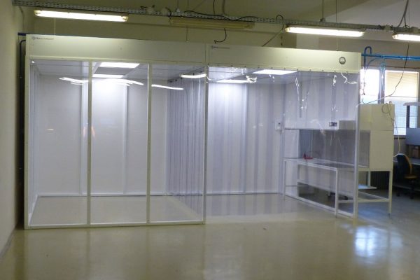 Modulaire cleanroom voor electronica assemblage