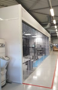Hardwall cleanroom grade 2 en 4 cleanroom verpakken