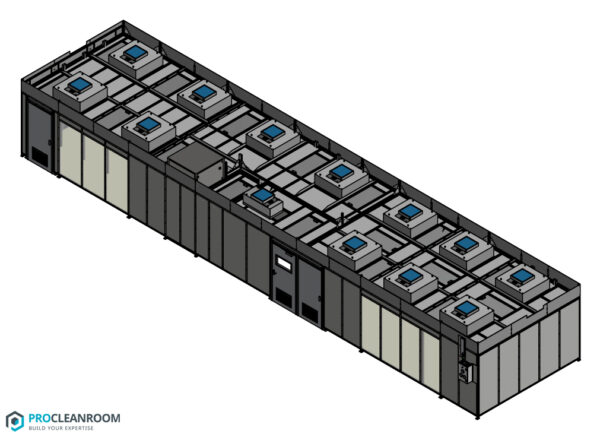 ISO 5/6/7 Modulaire Hardwall cleanroom voor Gpixel Europe